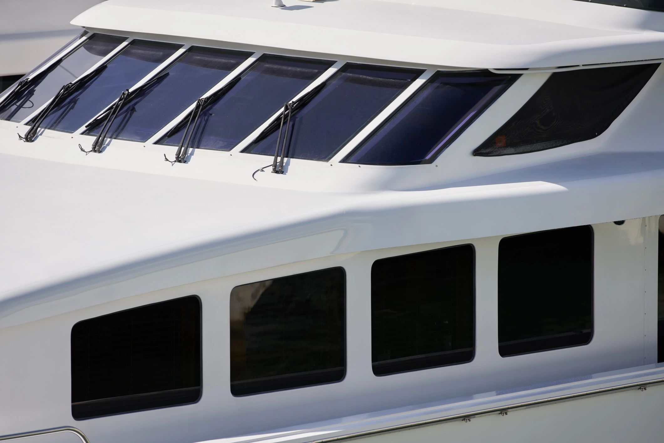 Yacht window with tint