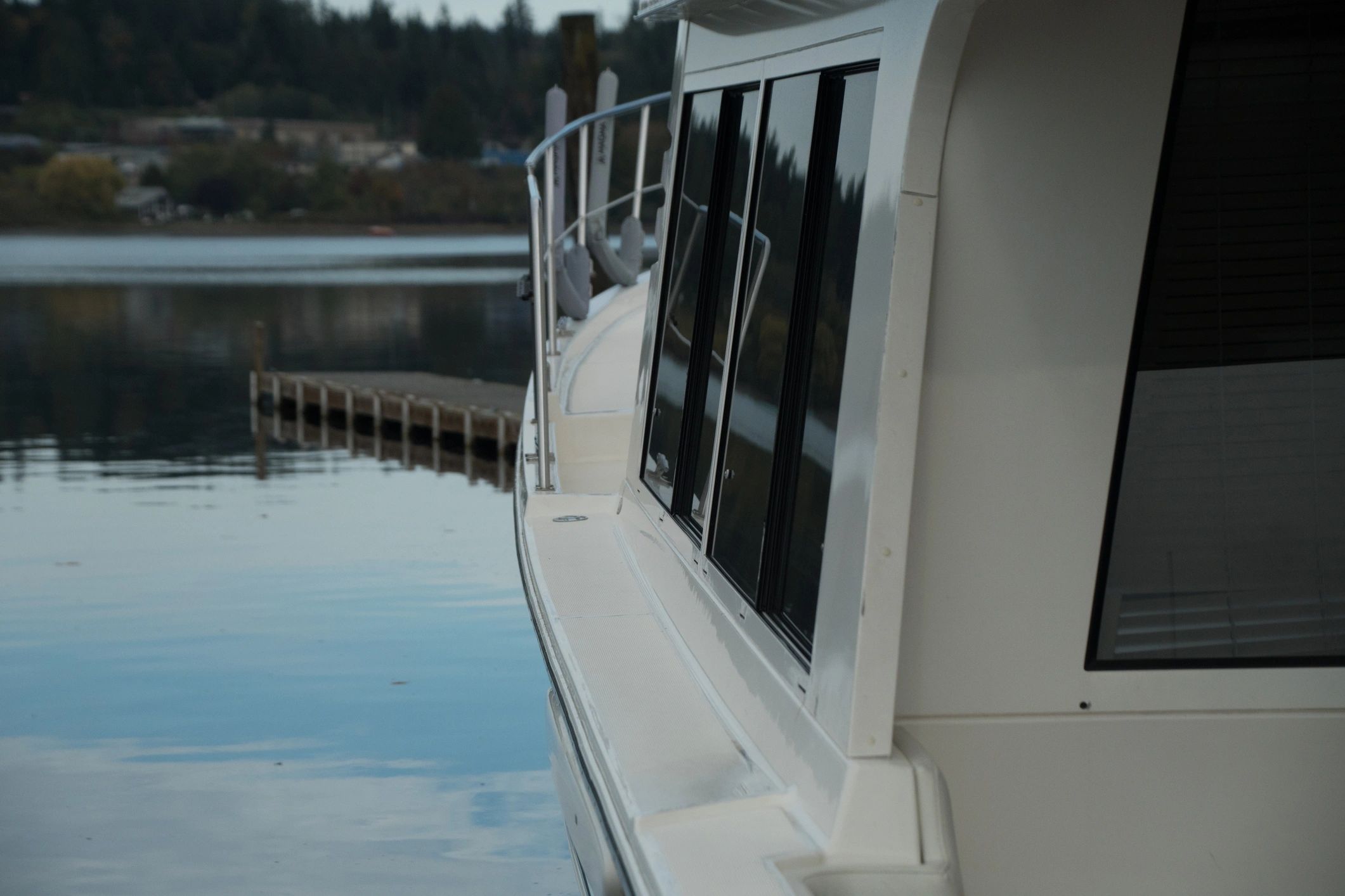 Boat with tinted windows in Suffolk